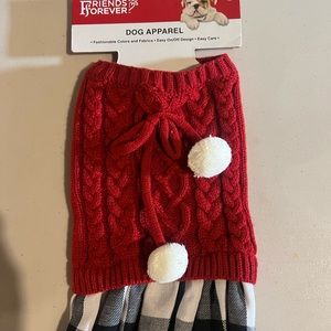 Dog sweater dress